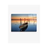 tablohouse Sandal Ve Deniz Cam Tablo SARI KIRMIZI SİYAH MAVİ 35 x 50
