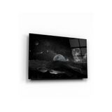 tablohouse Siyah Evren Cam Tablo SARI KIRMIZI BEYAZ MAVİ 105 x 70