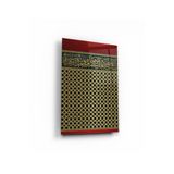 tablohouse Tebareke Duası Cam Tablo SARI KIRMIZI BEYAZ MAVİ 35 x 50