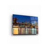 tablohouse Tokyo Cam Tablo SARI KIRMIZI BEYAZ MAVİ 35 x 50