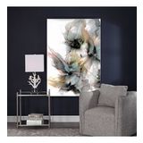 Tablolife Beyaz Çiçekler 95x125 cm Yağlı Boya Dokulu Tablo