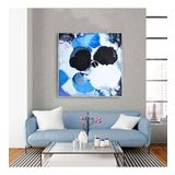 Tablolife Blue Dream 80x80 cm Yağlı Boya Dokulu Tablo