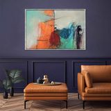 Tablolife Blue Smile 60x90 cm Yağlı Boya Dokulu Tablo