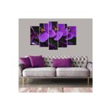 Tablolife Çiçekler 5 Parçalı 60x100 cm Kanvas Tablo