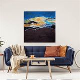 Tablolife Dağlar 80x80 cm Yağlı Boya Dokulu Tablo