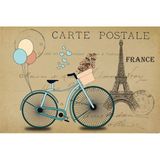Tablolife Fransa Kartpostal 35 x 50 cm Kanvas Tablo