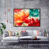 Tablolife Gelincik Çiçeği 60x90 cm Yağlı Boya Dokulu Tablo
