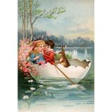Tablolife Kayıkçı Tavşan 60 x 90 cm Kanvas Tablo