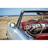 Tablolife Kırmızı Deri Koltuklu Araba 35 x 50 cm Kanvas Tablo