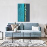 Tablolife Mavi Boncuk 60x90 cm Yağlı Boya Dokulu Tablo