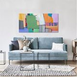 Tablolife Renk Cümbüşü 60x90 cm Yağlı Boya Dokulu Tablo