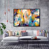 Tablolife Renkli İsyan 60x90 cm Yağlı Boya Dokulu Tablo