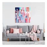 Tablolife Soyut İnsanlar 80 x 80 cm Yağlı Boya Dokulu Tablo