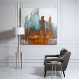 Tablolife Soyut Şehir 2 80 x 80 cm Yağlı Boya Dokulu Tablo