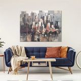 Tablolife Soyut Şehir 3 60 x 90 cm Yağlı Boya Dokulu Tablo