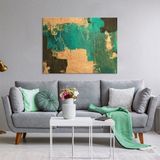 Tablolife Turkuaz Günler 60 x 90 cm Yağlı Boya Dokulu Tablo