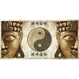 Tablolife Yin Yang ve Buddha 35 x 50 cm Etnik Kanvas Tablo