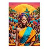 Tablomega Afrikalı Kadınlar Art Mdf Poster 25cmx 35cm