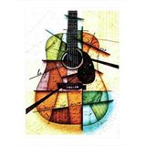 Tablomega Akustik Gitar Art Mdf Poster 35cm X50cm