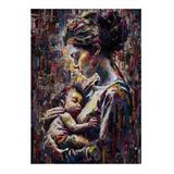 Tablomega Anne Ve Bebeği Art Mdf Poster 25cmx 35cm