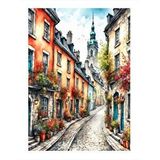 Tablomega Arnavut Kaldırımlı Yol Modern Ahşap Tablo 35cm X50cm