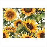 Tablomega Ay Çiçekleri Hediyelik Ahşap Tablo 25cmx 35cm