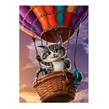 Tablomega Balon Ve Kedi Modern Ahşap Tablo 35cm X50cm