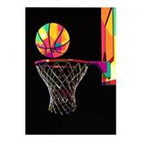 Tablomega Basketbol Topu Ve Potası Hediyelik Mdf Tablo 35cm X50cm