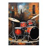 Tablomega Bateri Seti Art Mdf Poster 25cmx 35cm