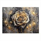 Tablomega Beyaz Renk Gül Mdf Poster 35cm X50cm