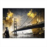 Tablomega Boğaziçi Köprüsü Modern Ahşap Tablo 35cm X50cm