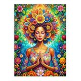 Tablomega Çiçekler Ve Kadın Dekoratif Ahşap Tablo 25cmx 35cm