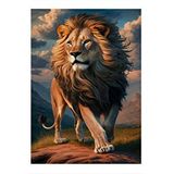 Tablomega Erkek Aslan Model Ahşap Tablo 35cm X50cm