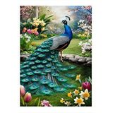 Tablomega Erkek Tavus Kuşu Modern Ahşap Tablo 25cmx 35cm