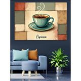 Tablomega Espresso Kahve Fincanı Dekoratif Kanvas - Mdf Ahşap Tablo