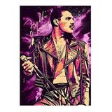 Tablomega Freddie Mercury Queen Grubu Hediyelik Ahşap Tablo 35cm X50cm