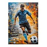 Tablomega Futbol Temalı Model Ahşap Tablo 25cmx 35cm