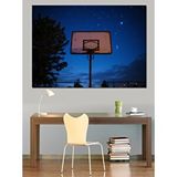 Tablomega Gece Basketbol Potası Dekoratif Kanvas - Mdf Ahşap Tablo
