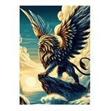 Tablomega Grifin Aslan Modern Mdf Tablo 25cmx 35cm