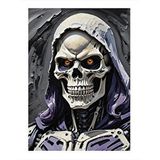 Tablomega İskeletor Dekoratif Ahşap Tablo 25cmx 35cm