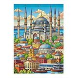 Tablomega İstanbul Minyatürü Model Ahşap Tablo 25cmx 35cm