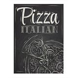 Tablomega İtalyan Pizza Modern Ahşap Tablo 35cm X50cm