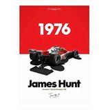 Tablomega James Hunt Formula 1 Model Ahşap Tablo 35cm X50cm