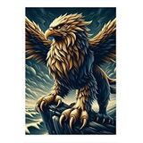 Tablomega Kanatlı Aslan Gövdeli Kartal Mdf Poster 35cm X50cm
