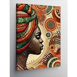 Tablomega Kanvas Tablo Afrikalı Kadın Ve Geleneksel Desen