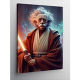 Tablomega Kanvas Tablo Albert Einstein Ve Işın Kılıcı