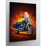 Tablomega Kanvas Tablo Alevli Motorsiklet Ve Hareket