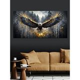 Tablomega Kanvas Tablo Altın Kanatlı Kartal