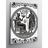 Tablomega Kanvas Tablo Antik Yunan Deseni