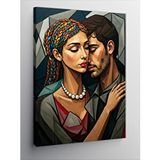 Tablomega Kanvas Tablo Aşkın Soyut Portresi